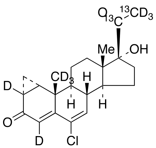 Cyproterone-<sup>13</sup>C<sub>2</sub>,d<sub>8</sub>