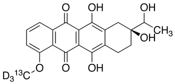 7-Deoxy Daunorubicinol Aglycone-<sup>13</sup>C,d<sub>3</sub> (Mixture of Diastereomers)