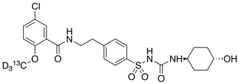 rac trans-4-Hydroxy Glyburide-d<sub>3</sub>,<sup>13</sup>C