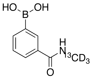 3-(Methylaminocarbonyl)benzeneboronic Acid-<sup>13</sup>C,d<sub>3</sub>