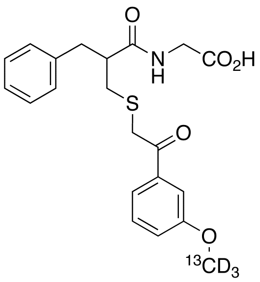 Thiorphan Methoxyacetophenone-<sup>13</sup>C,d<sub>3</sub> Derivative