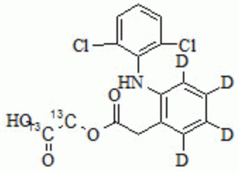Aceclofenac-<sup>13</sup>C-d<sub>4</sub>