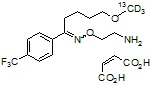 Fluvoxamine Maleate <sup>13</sup>C, d<sub>3</sub>
