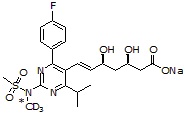 Rosuvastatin-13C,D3 sodium