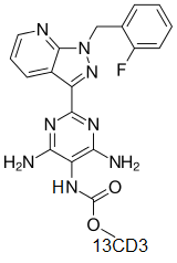 N-Desmethylriociguat <sup>13</sup>C,d<sub>3</sub>