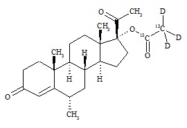 Medroxyprogesterone acetate-13C2-d3