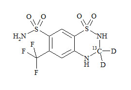 Hydroflumethiazide-13C-d2