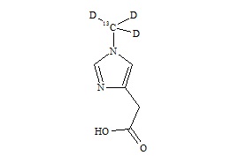 1-Methyl-13C,d3-1H-imidazol-4-yl acetic acid