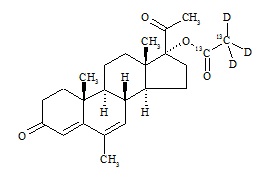 Megestrol Acetate-13C2-d3