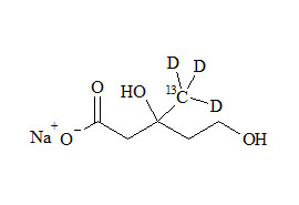 Mevalonic acid-<sup>13</sup>C,d<sub>3</sub> sodium salt