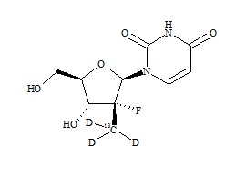 Sofosbuvir Nucleoside Derivative-13C-d3; Sofosbuvir metabolite (GS-331007)-13C-d3