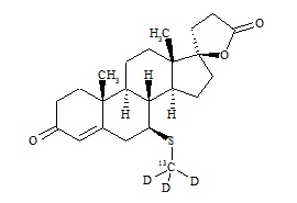 7α-Thiomethyl spironolactone-13C,d3