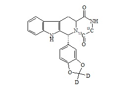 N-Demethyl Tadalafil-13C2-d2