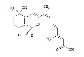 4-Oxo alitretinoin-<sup>13</sup>C,d<sub>3</sub>
