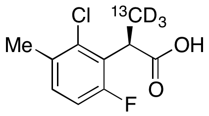 (2R)-2-(2-Chloro-6-fluoro-3-methylphenyl)propanoic Acid<sup>, d</sup>C, d<sub>3</sub>