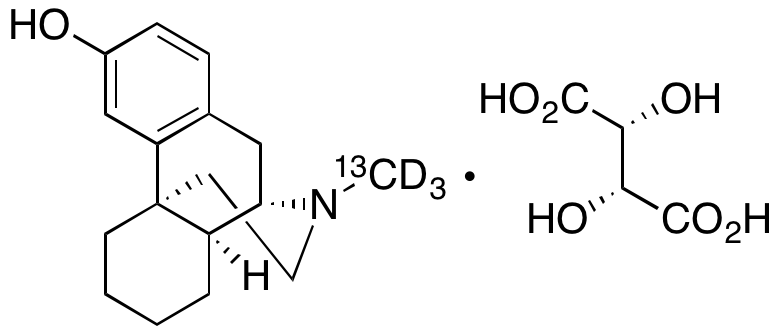 Dextrorphan-d<sub>3</sub>,<sup>13</sup>C tartrate salt