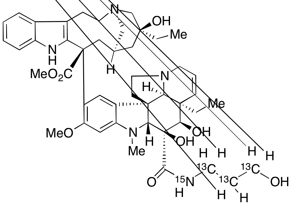 Vindesine N-(3-Hydroxypropyl)amid<sup>3,15</sup>C<sub>3</sub>,15N