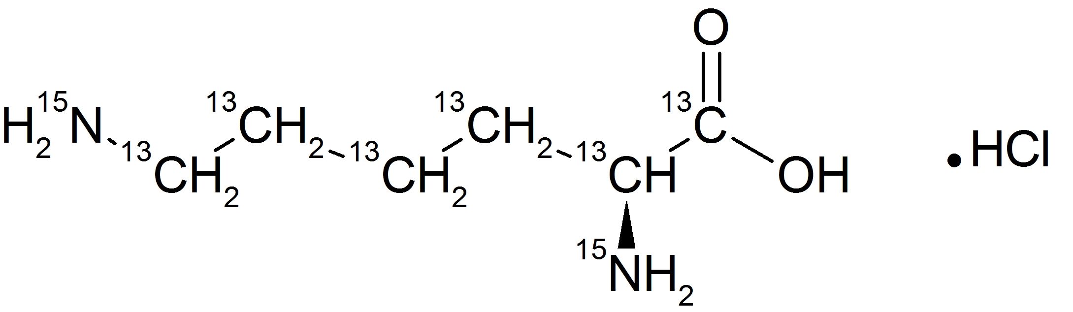 L-Lysine-<sup>13</sup>C<sub>6</sub>,<sup>15</sup>N<sub>2</sub> hydrochloride