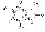 1,3,7-Trimethyluric Acid-<sup>13</sup>C<sub>4</sub>,<sup>15</sup>N<sub>3</sub>