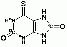 6-Thiouric acid-<sup>13</sup>C<sub>2</sub>,<sup>15</sup>N<sub>2</sub>