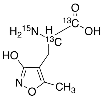 (R,S)-α-Amino-3-hydroxy-5-methyl-4-isoxazolepropionic Acid-<sup>13</sup>C<sub>2</sub>,<sup>15</sup>N