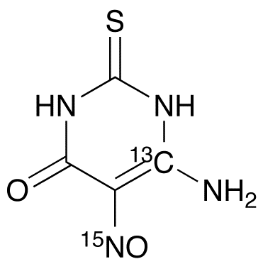 6-Amino-5-nitroso-2-thiouracil-<sup>13</sup>C,<sup>15</sup>N