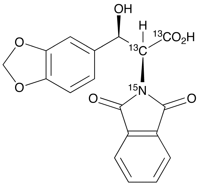 1,3-Benzodioxole-N-phthalimido DL-threo-Droxidopa-<sup>13</sup>C<sub>2</sub>,<sup>15</sup>N
