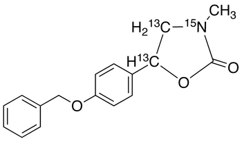5-(4’-Benzyloxyphenyl)-3-methyl-4,5-di-<sup>13</sup>C,3-<sup>15</sup>N-2-oxazolidone