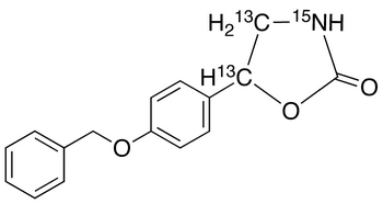 5-(4’-Benzyloxyphenyl)-4,5-di-<sup>13</sup>C,3-<sup>15</sup>N-2-oxazolidone