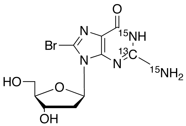 8-Benzyloxy-2’-deoxyguanosine-<sup>13</sup>C,<sup>15</sup>N<sub>2</sub>