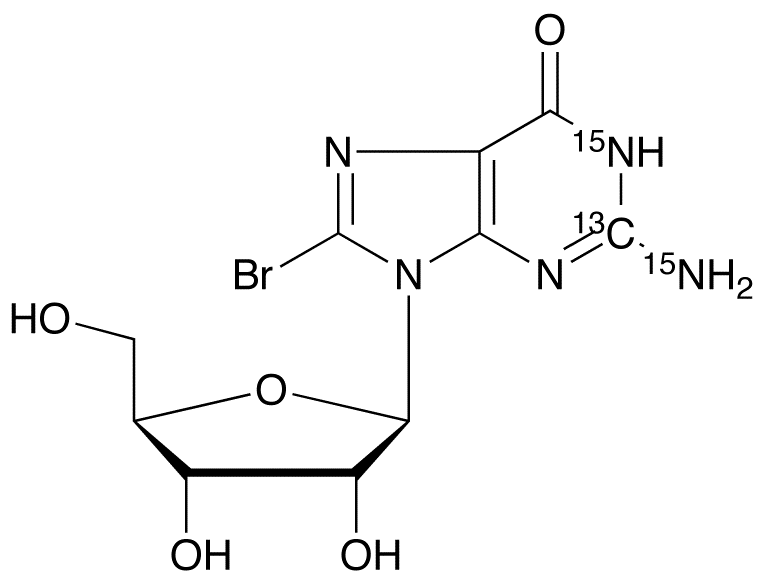 8-Bromoguanosine-<sup>13</sup>C,<sup>15</sup>N<sub>2</sub>