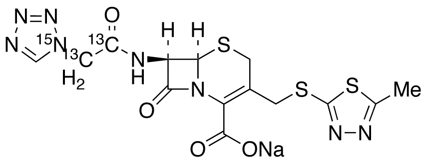 Cefazolin-<sup>13</sup>C<sub>2</sub>,<sup>15</sup>N sodium salt