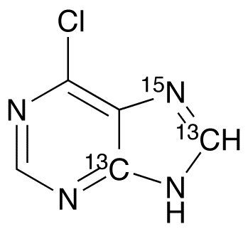 6-Chloropurine-<sup>13</sup>C<sub>2</sub>,<sup>15</sup>N