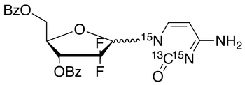 2’-Deoxy-3’,5’-di-O-benzoyl-2’,2’-difluorocytidine-<sup>13</sup>C,<sup>15</sup>N<sub>2</sub>
