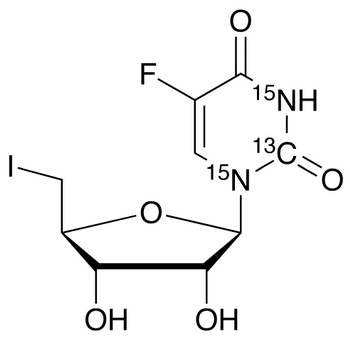 5’-Deoxy-5’-iodo-5-fluorouridine-<sup>13</sup>C,<sup>15</sup>N<sub>2</sub> ,  >95%