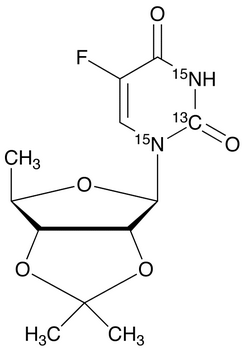 5’-Deoxy-2’,3’-O-isopropylidene-5-fluorouridine-<sup>3</sup>C,<sup>15</sup>N<sub>2</sub>