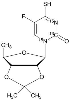 5’-Deoxy-2’,3’-O-isopropylidene-4-thio-5-fluorocytidine-<sup>13</sup>C,<sup>15</sup>N<sub>2</sub>