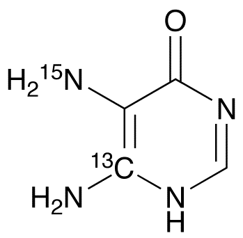 5,6-Diamino-4-hydroxypyrimidine-<sup>13</sup>C,<sup>15</sup>N