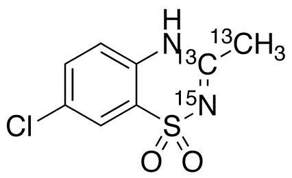 Diazoxide-<sup>15</sup>N,<sup>13</sup>C<sub>2</sub>