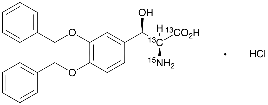 3,4-Di-O-benzyl DL-threo-Droxidopa-<sup>13</sup>C<sub>2</sub>,<sup>15</sup>N HCl