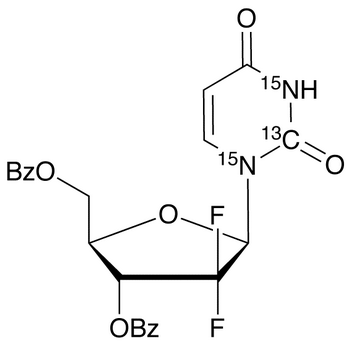 3,5-Dibenzoate-2,2-difluorouridine-<sup>13</sup>C,<sup>15</sup>N<sub>2</sub>
