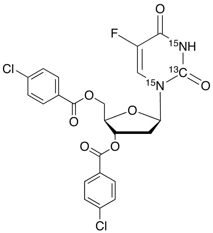3,5-Di-O-p-chlorobenzoyl Floxuridine-<sup>13</sup>C,<sup>15</sup>N<sub>2</sub>
