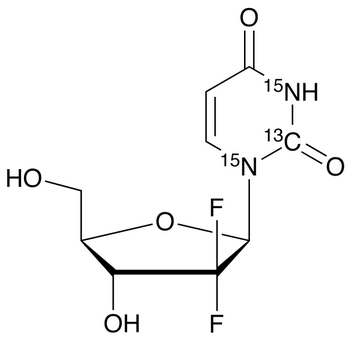 2’,2’-Difluoro-2’-deoxyuridine-<sup>13</sup>C,<sup>15</sup>N<sub>2</sub>