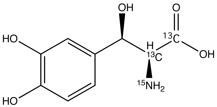 L-threo-Droxidopa-<sup>13</sup>C<sub>2</sub>,<sup>15</sup>N