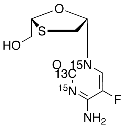 Emtricitabine-<sup>13</sup>C,<sup>15</sup>N<sub>2</sub>