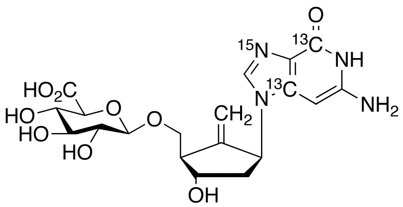 Entecavir-<sup>13</sup>C<sub>2</sub>,<sup>15</sup>N 3’’-O-β-D-Glucuronide
