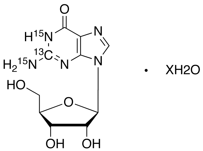Guanosine-<sup>13</sup>C,<sup>15</sup>N<sub>2</sub> Hydrate