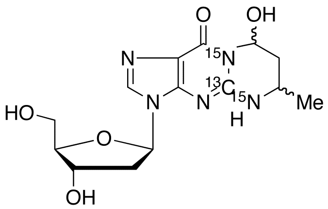 α-Methyl-γ-hydroxy-1,N<sub>2</sub>-propano-2’-deoxyguanosine-<sup>13</sup>C,<sup>15</sup>N<sub>2</sub>(Mixture of Diastereomers)