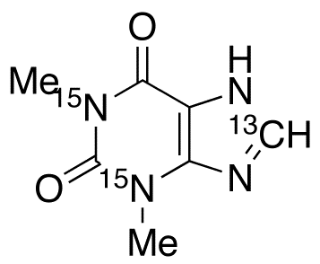 Theophylline-1,3-<sup>15</sup>N<sub>2</sub>,<sup>13</sup>C