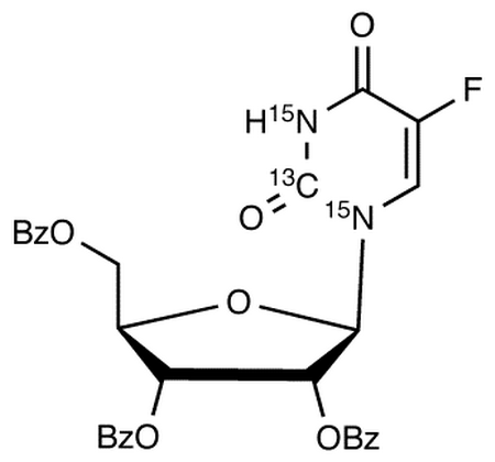 2’,3’,5’-Tri-O-benzoyl-5-fluorouridine-<sup>13</sup>C,<sup>15</sup>N<sub>2</sub>